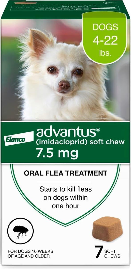 Advantus Dog Fast Acting Oral Flea Treatment Soft Chews 7 ct