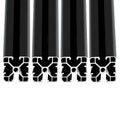 4040 T-Slot Extruded Aluminum Profile 400mm Black - Versatile 4 Pack