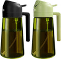 YARRAMATE Dark Green Glass Oil Sprayer Set - Healthy Cooking Essential