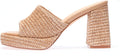 Monrovia Raffia Heeled Sandals for Women - Elevated Summer Style