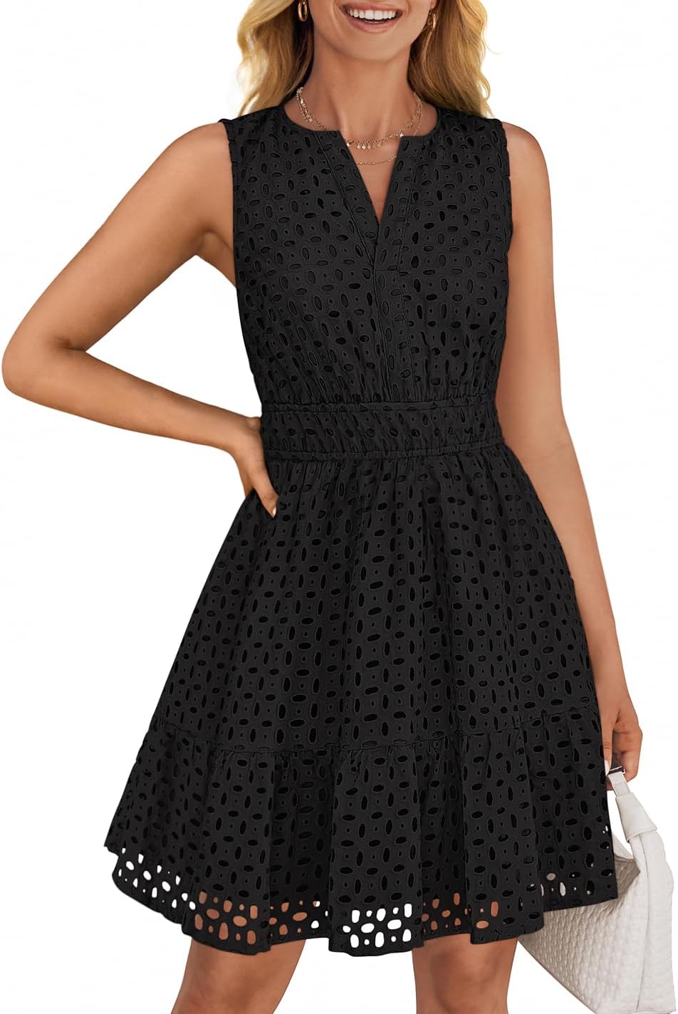 ZESICA Women's Summer Sleeveless Mini Dress for Any Occasion