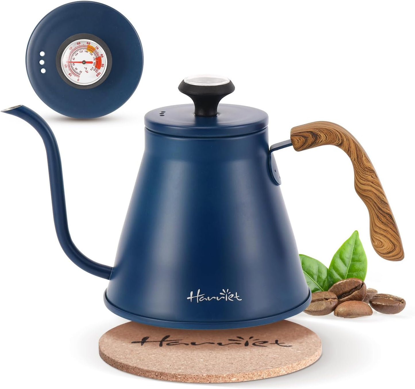 Harriet Gooseneck Kettle with Thermometer for Precision Brewing