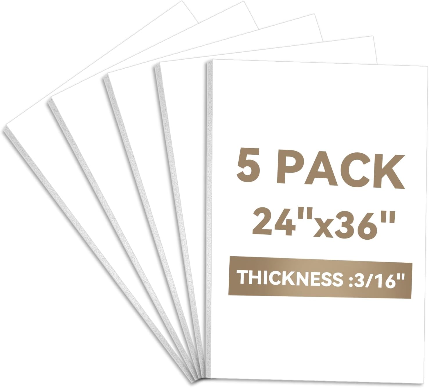 24x36 White Foam Boards for Signage, Displays, and DIY Projects