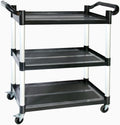 Utility Carts with Wheels 3-Tier Rolling Cart - Heavy Duty 510 lb