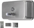 Commercial Soap Dispenser Wall Mount Horizontal Stainless Steel