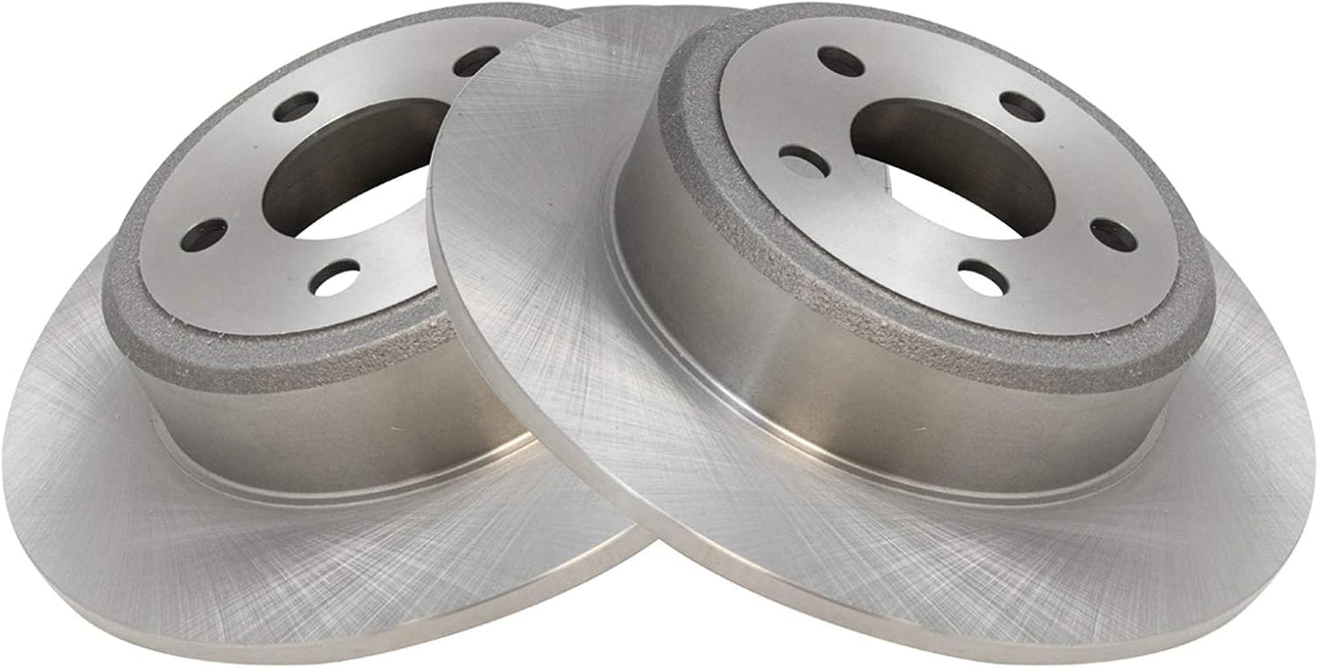 TRQ Rear Brake Rotors Set for Chrysler 300 Dodge Challenger Charger