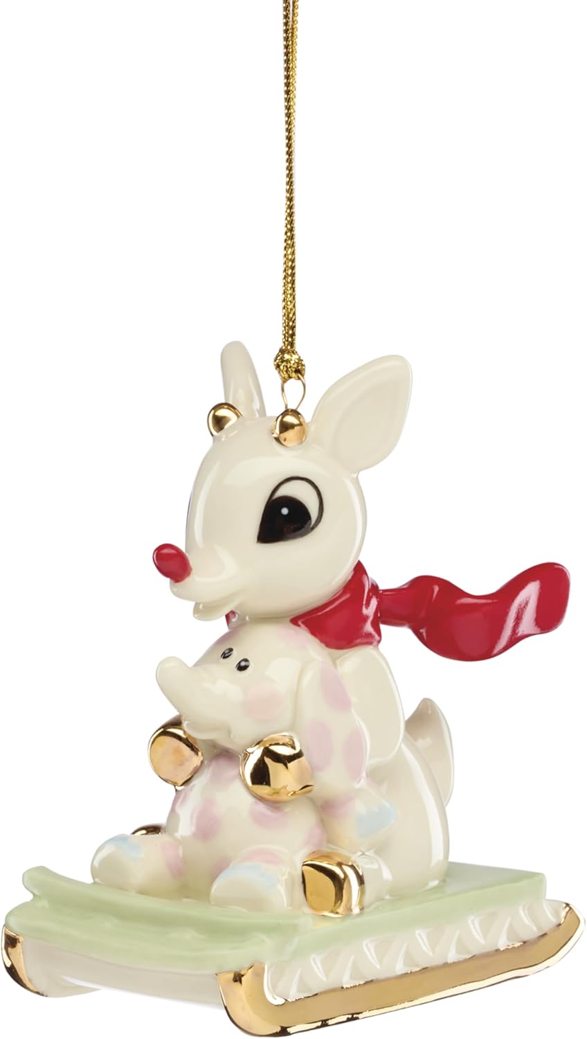 Rudolph and Misfit Elephant Christmas Ornament for Tree Decor
