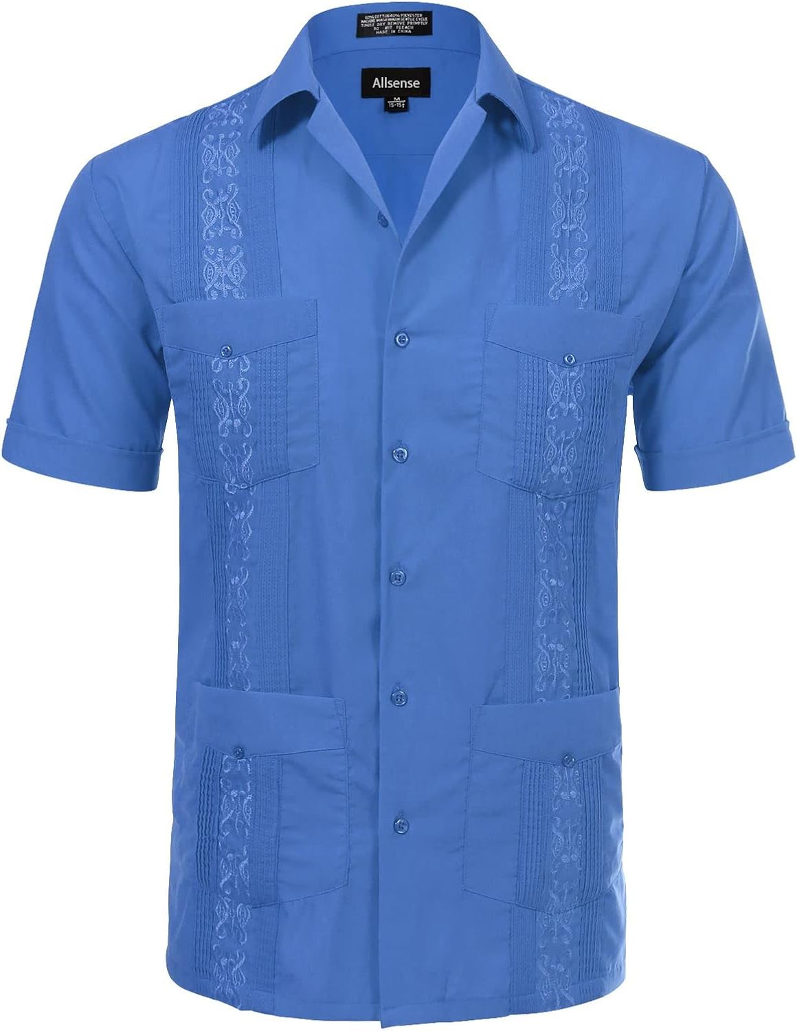 Allsense Men's Short-Sleeve Button-Down Guayabera Shirt Review