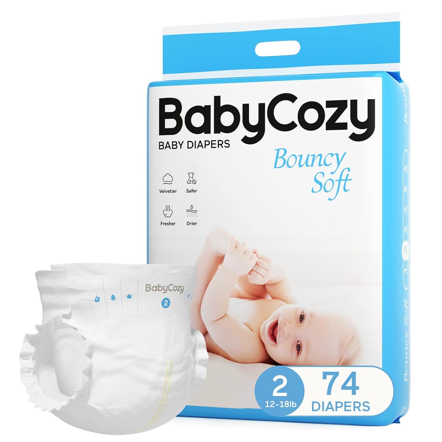 Babycozy Soft & Dry Diapers for Sensitive Skin