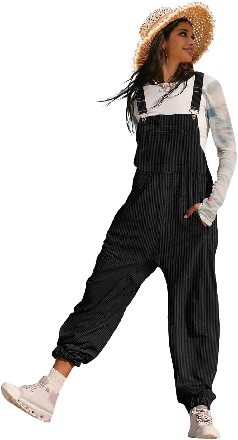 YESNO Women's Casual Corduroy Overalls for Stylish Comfort
