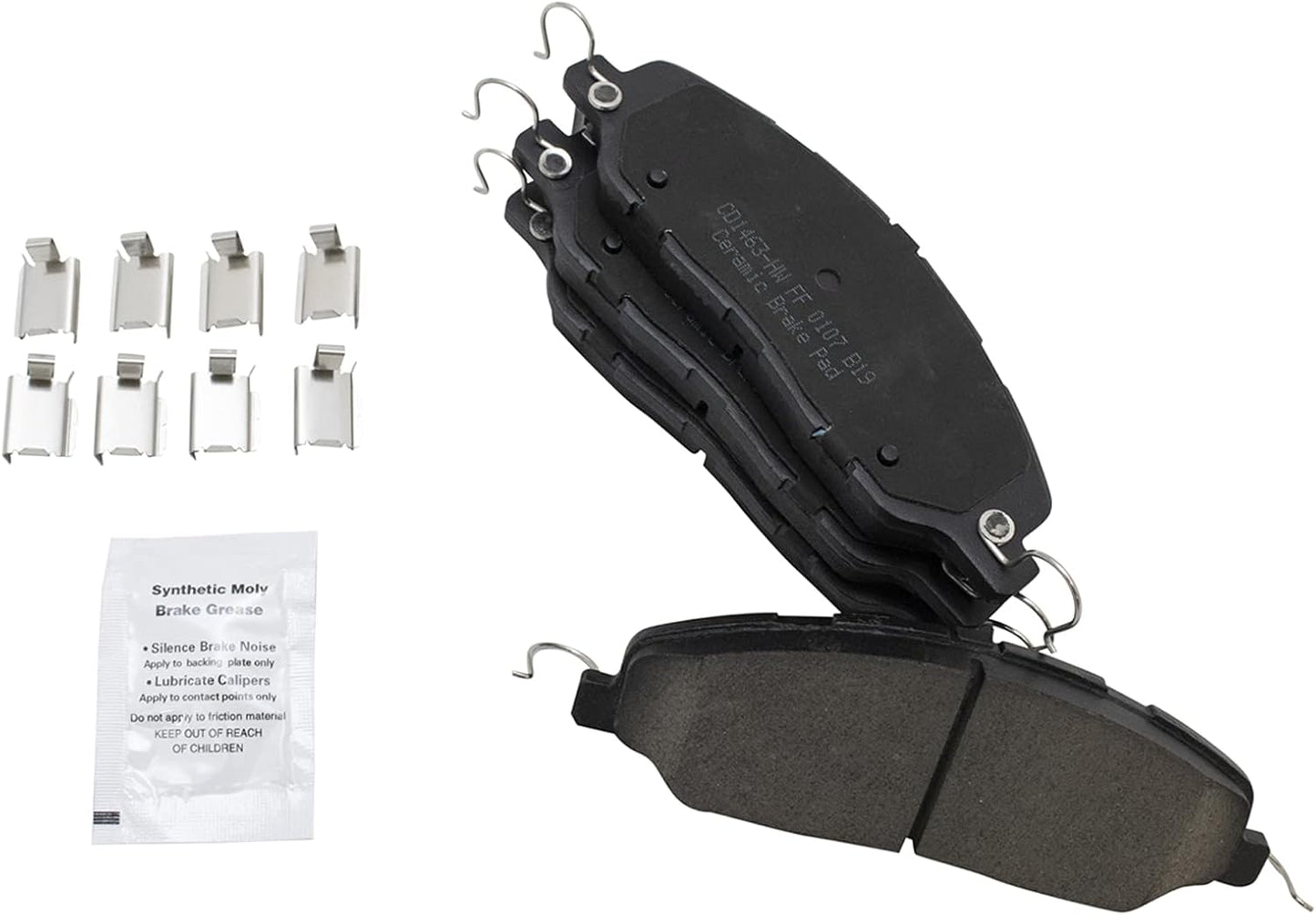 TRQ Front Brake Pads Ceramic for 2011-2014 Ford Mustang