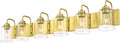 zeyu 44 in Brushed Gold Bathroom Light Fixtures 6-Light Vanity