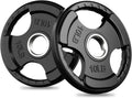 2-Inch Olympic Rubber Grip Plates for Barbell - Single, Pair or Set