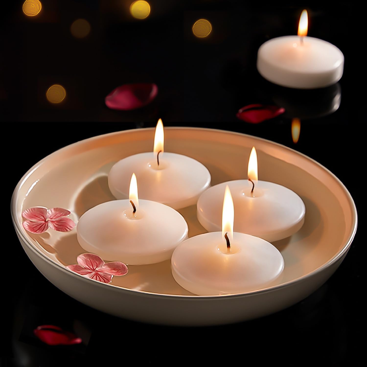 Floating Candles 3 inch, 48 Pack for Weddings and Events