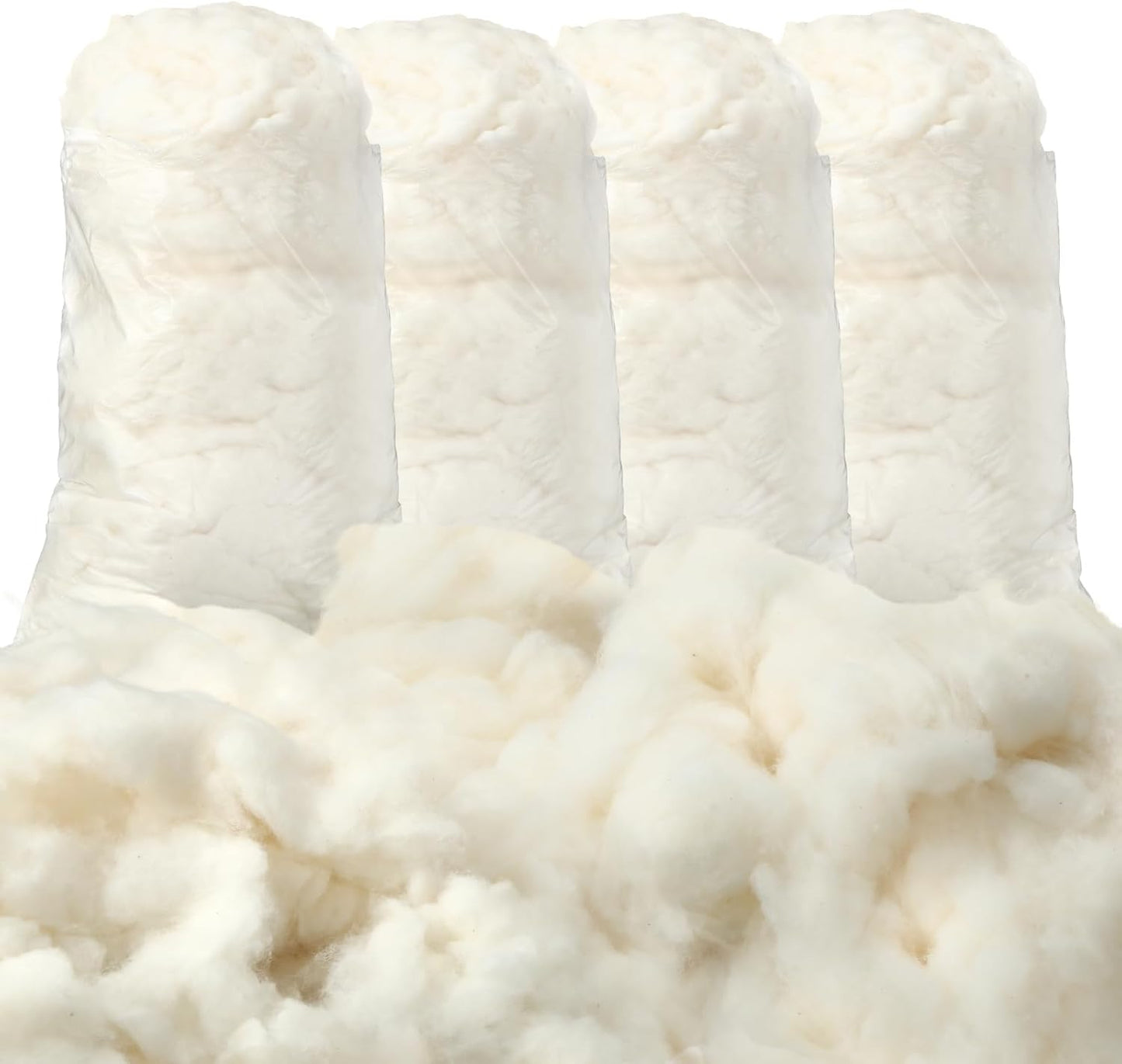 Cotton Stuffing for Stuffed Animals and Craft Projects - 4.4lb