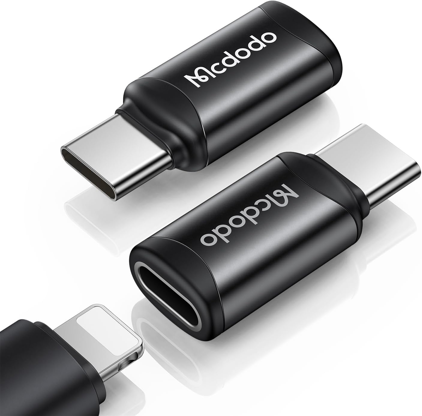 Lightning to USB-C Adapter 2 Pack - Charge & Transfer Easily!