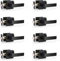 Matte Black Passage Door Levers Square Hall Closet Handles - Heavy