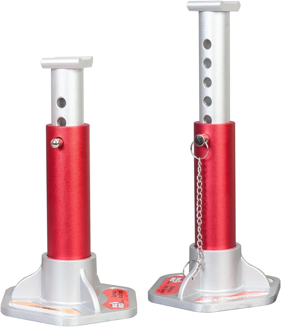 BIG RED 3 Ton Aluminum Jack Stands for Cars and ATVs, 2 Pack