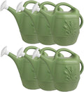 PMU 2 Gallon Watering Can - Large Sage Green Water Pot for Plants