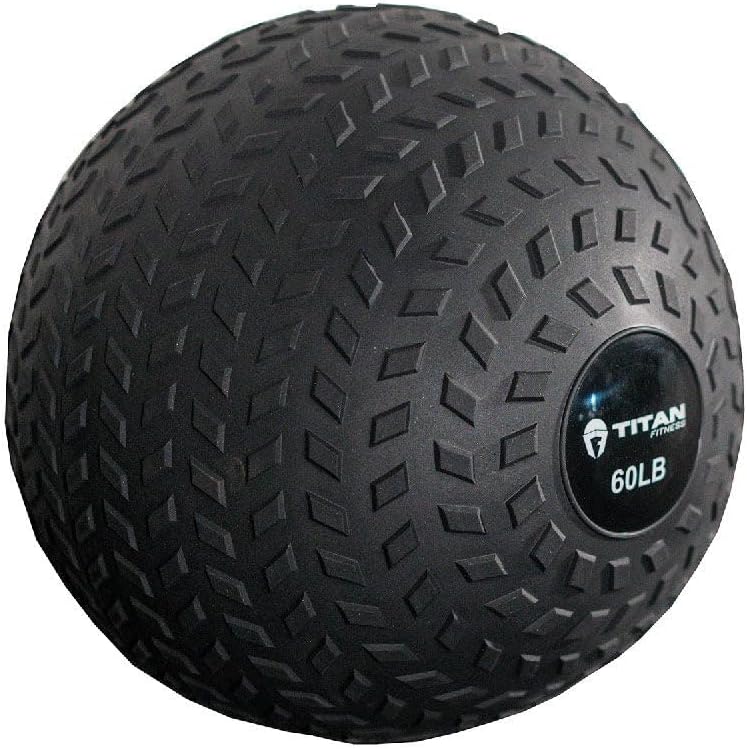 Titan Fitness Rubber Tread Slam Ball for Ultimate Weight Workouts