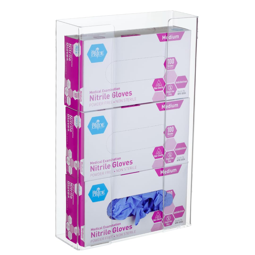 Adir Glove Holder for Wall Mount - Durable Acrylic Dispenser