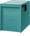Post Mount Mailbox Large Size (Aegean Sea) - Locking Anti-Theft