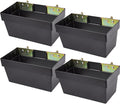 E-Track Storage Bin 4 Pack - Durable Trailer Organizer