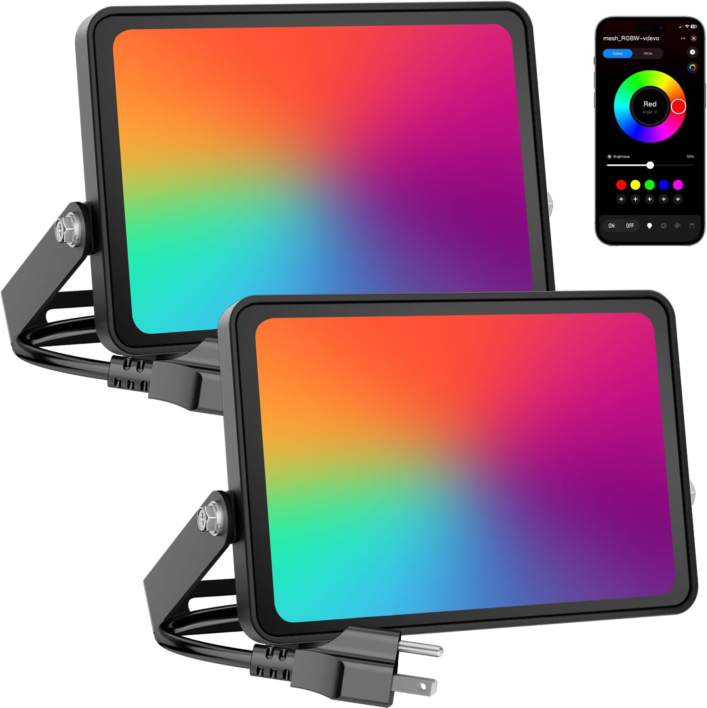 Onforu LED Flood Light Outdoor 25W 2000LM for Events and More
