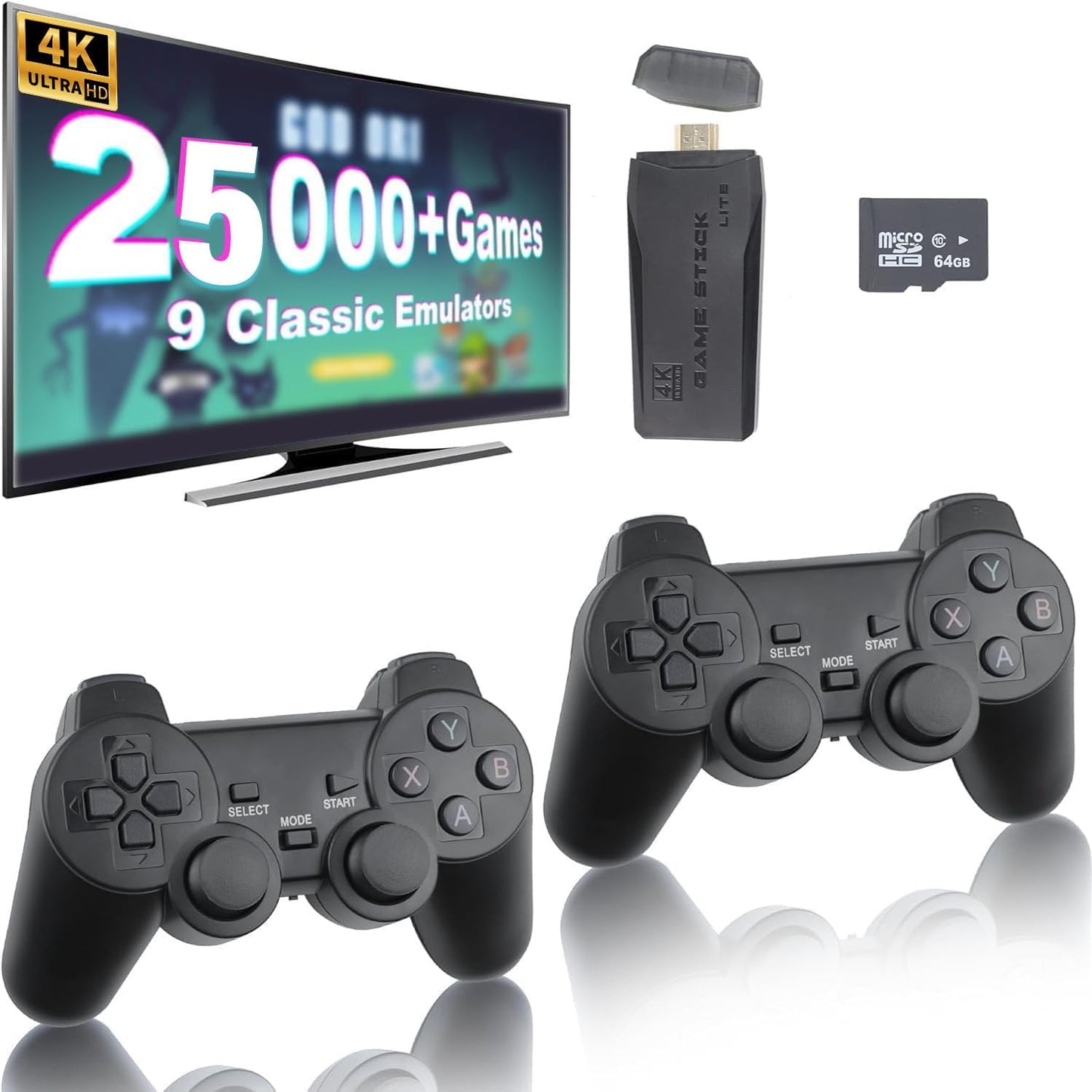 Wireless Retro Game Console with 25000+ Games for Endless Fun