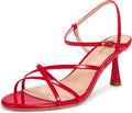 wetkiss Strappy Kitten Heels for Women - Comfy Sandals