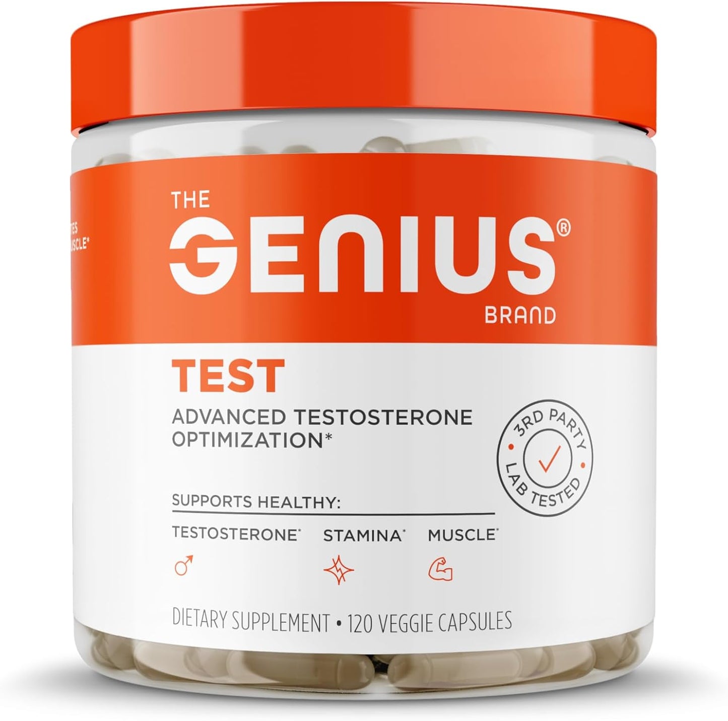 Genius Test Advanced Testosterone Booster for Men - Natural Energy