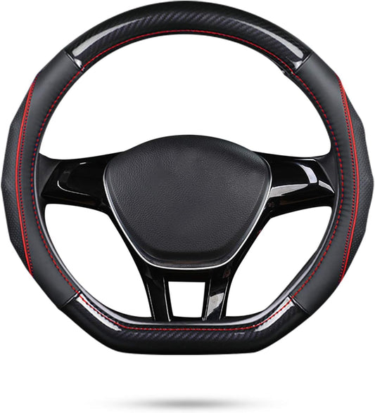 Ergocar Car Steering Wheel Cover for D-Shape 15in Comfort