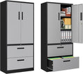 2-Drawer Metal File Cabinet Lateral Filing Cabinets for Home Office