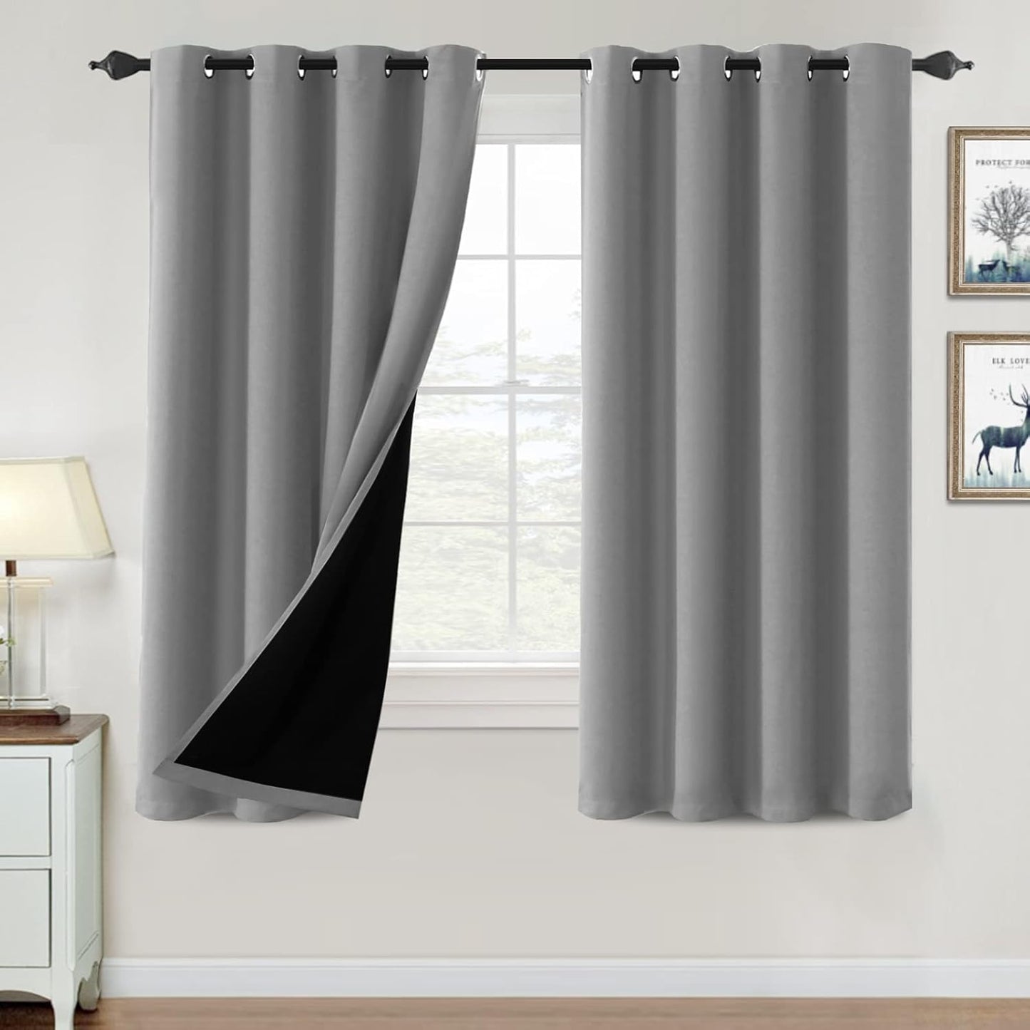 H.VERSAILTEX 100% Blackout Curtains for Bedroom and Living Room