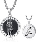 925 Sterling Silver Patron Saint Medals for Protection Jewelry