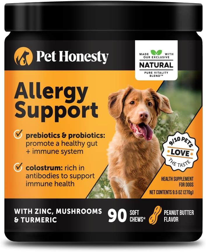 Pet Honesty Dog Allergy Itch Relief Chews for Seasonal Allergies