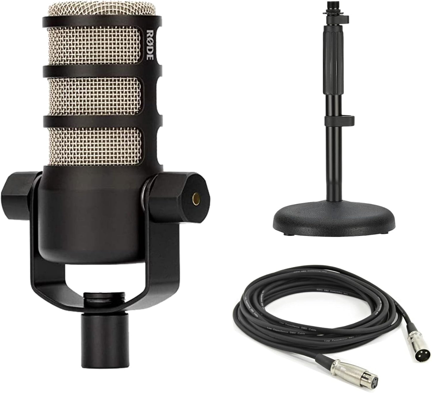 Rode PodMic Dynamic Podcast Microphone with Desktop Stand and More