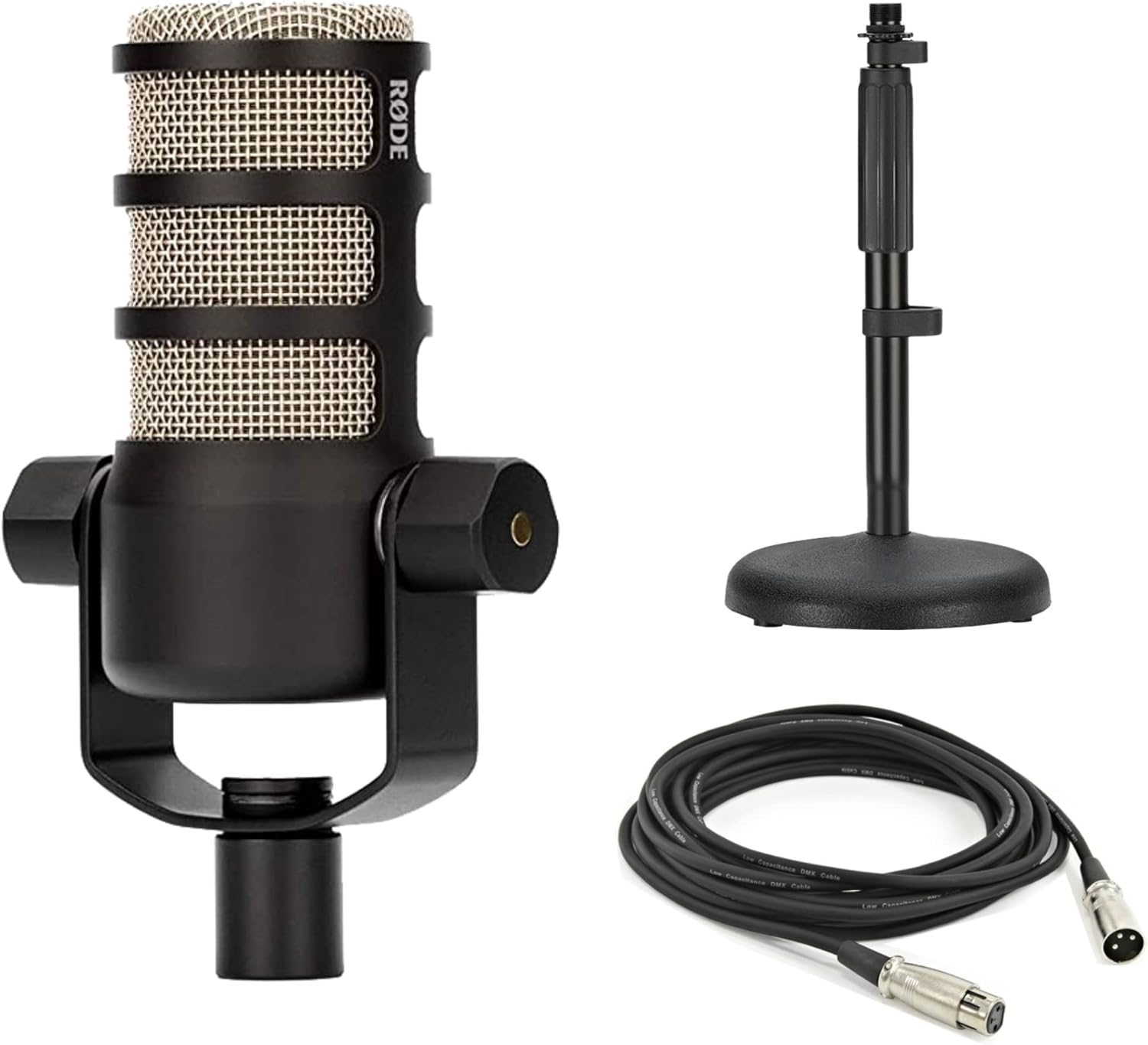 Rode PodMic Dynamic Podcast Microphone with Desktop Stand and More