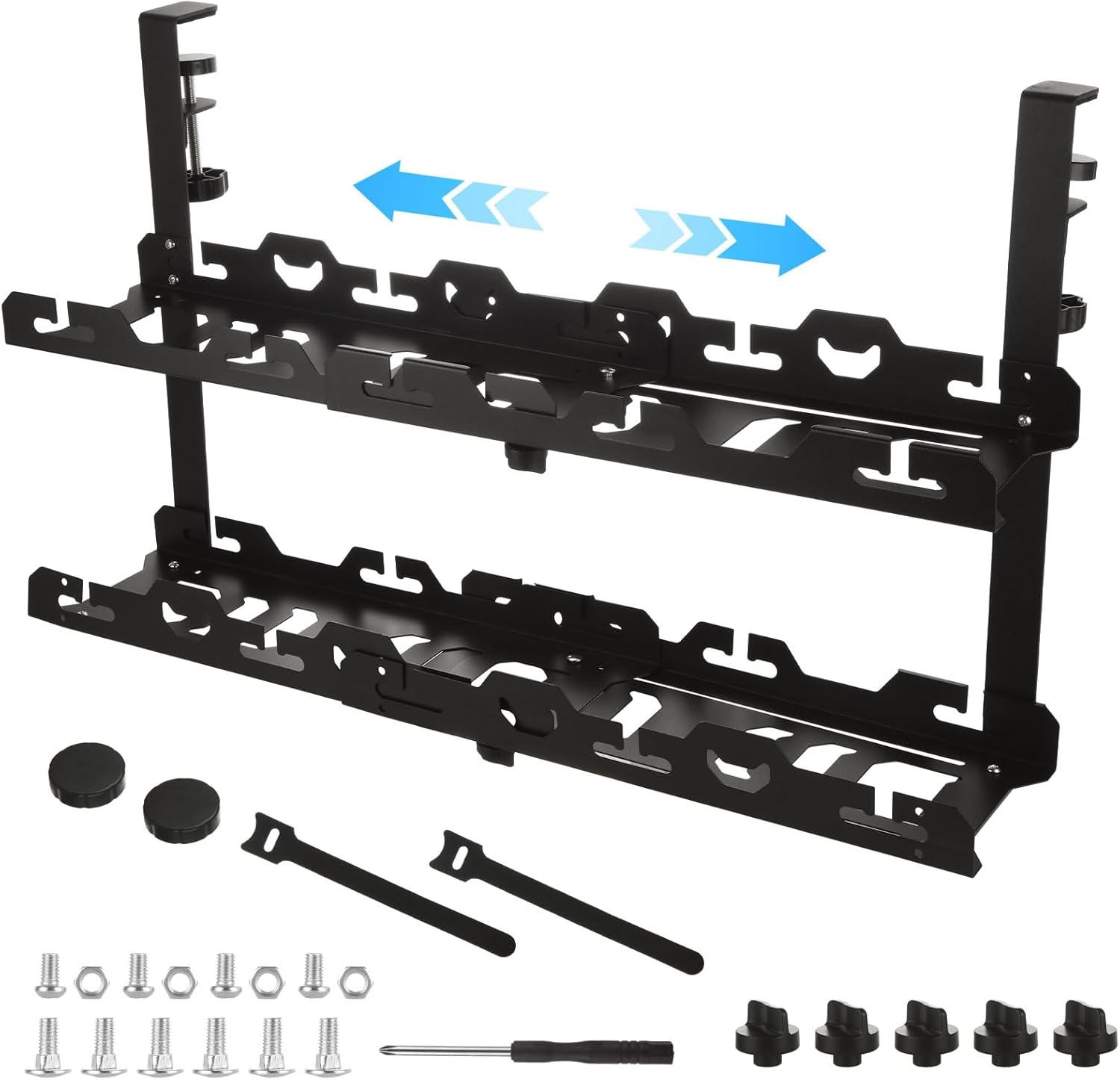YOUTHTYE Extendable Cable Tray - No Drill Desk Wire Management