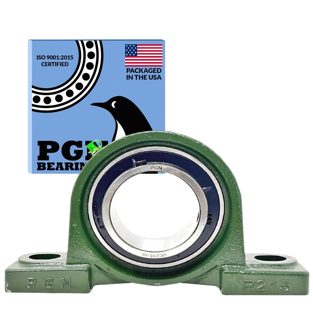 PGN UCP215-48 Pillow Block Bearing - Durable Chrome Steel Design