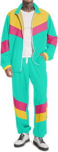 80s 90s Tracksuit for Men - Lightweight Vintage Windbreaker Set