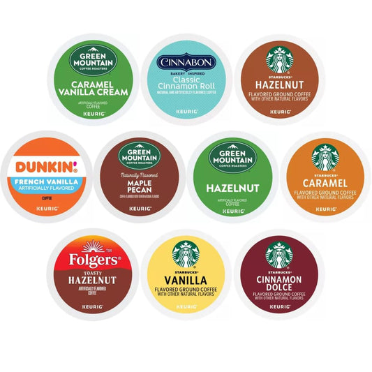 30-Count Flavored K-Cups Sampler: Starbucks & Green Mountain Variety Pack