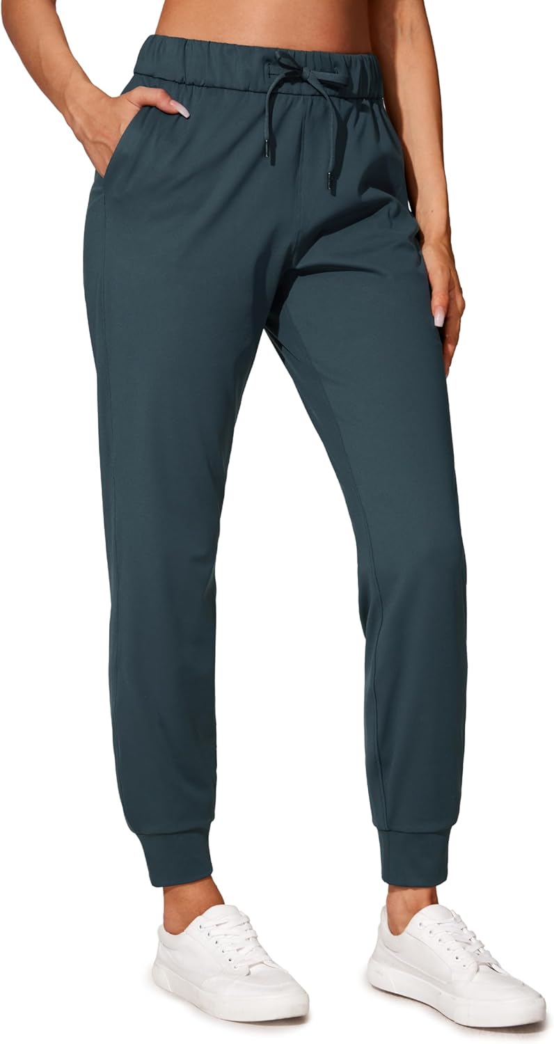 CRZ YOGA 4-Way Stretch Joggers for Women, Perfect for Travel