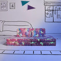 YOURIGAMI Kids Play Couch - Convertible Foam Sofa for Toddlers