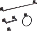 Bathroom Hardware Set 4 Pieces Oil Rubbed Bronze - Durable Bath Kit