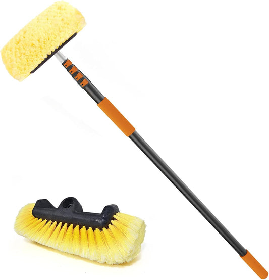 24FT Reach Telescopic Car Wash Brush for Easy Cleaning