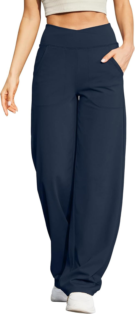 G4Free Wide Leg Pants for Women - Comfortable Yoga Trousers
