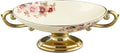 Fanquare Floral Footed Fruit Bowl for Kitchen Countertop Decor