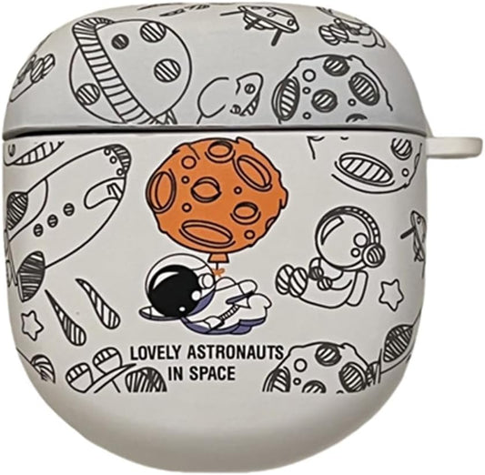Cute Astronaut Earbuds Case with Hook - AOLABOKY