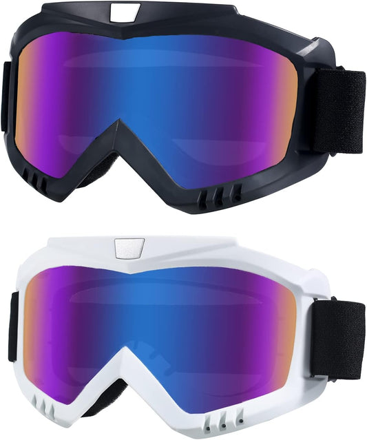 Windproof Racing Goggles 2 Pack - Youth to Adult